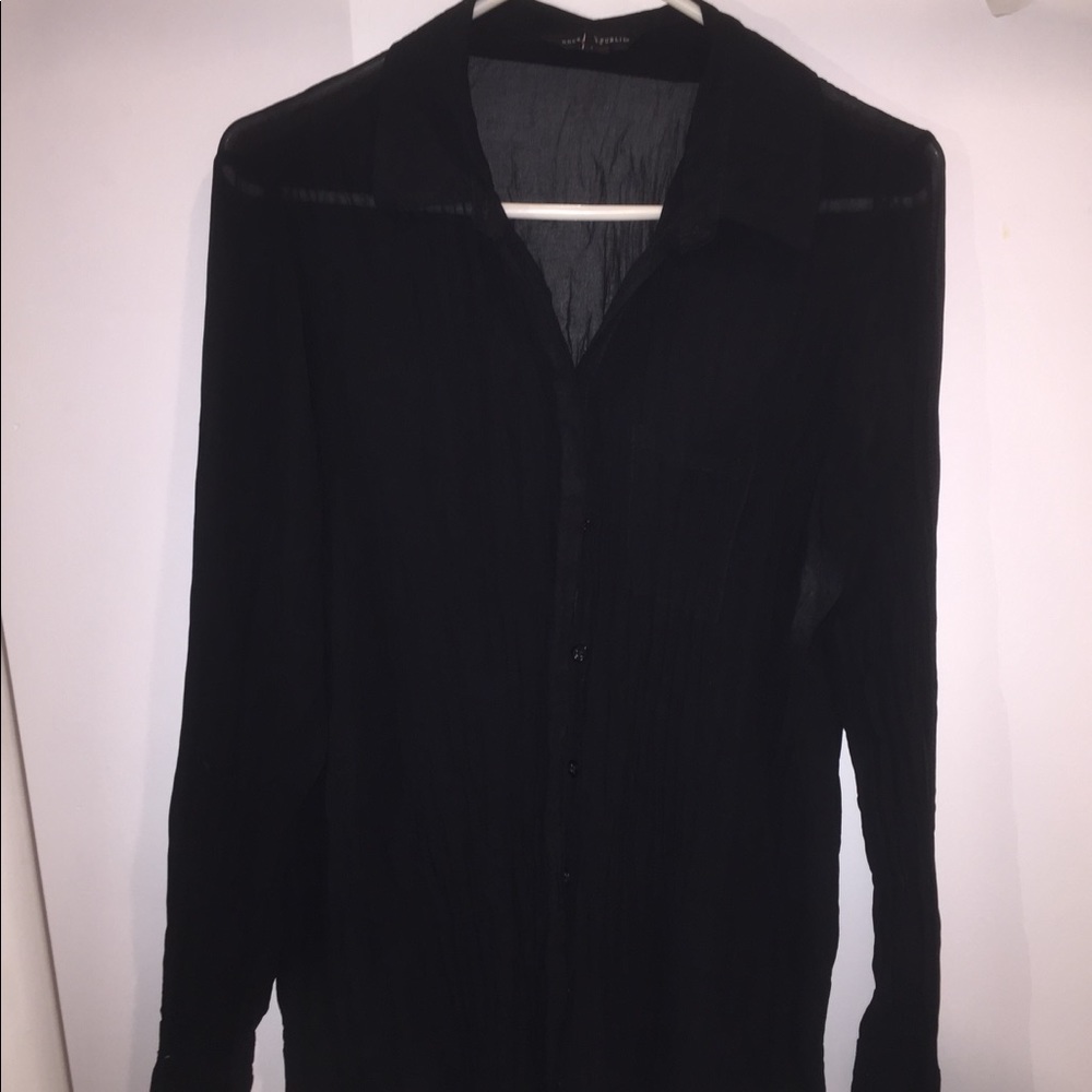 Rock & republic sheer blouse